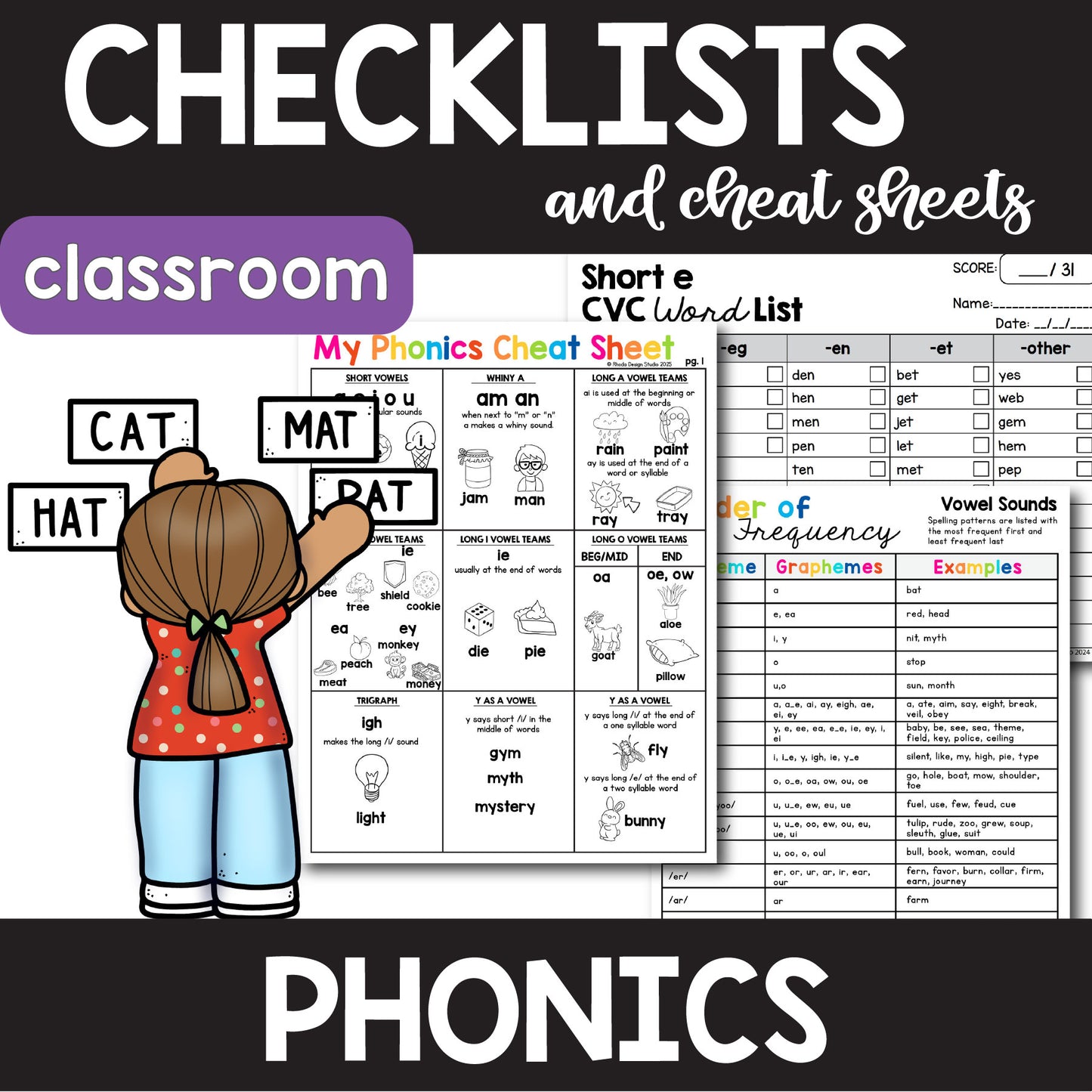 Phonics Checklists for Teachers