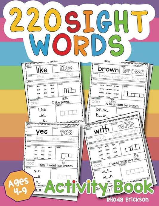 220 Dolch Sight Words Workbook