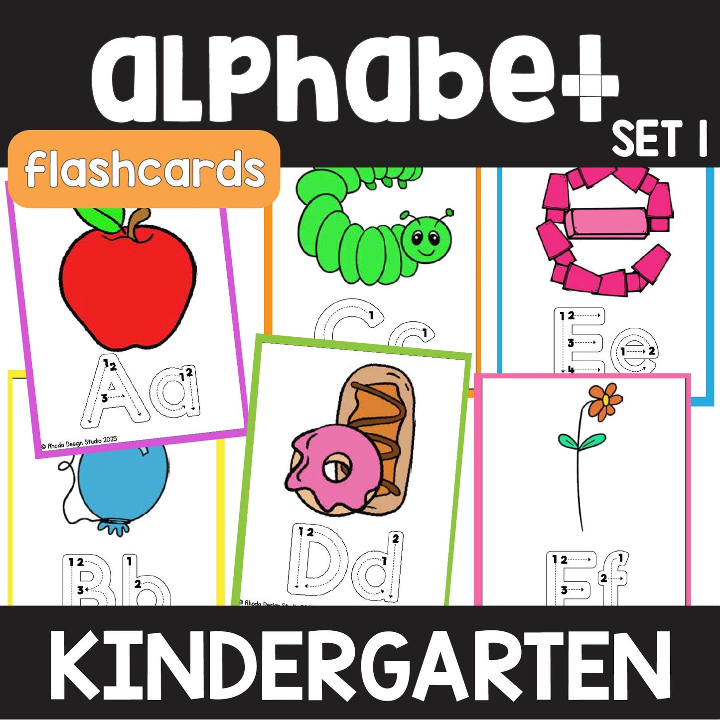 Mnemonic Alphabet Flash Cards