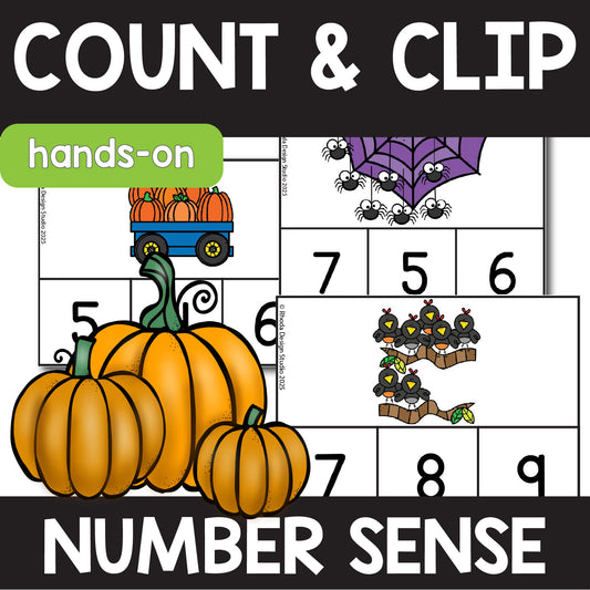 October Count and Clip Cards 1-10
