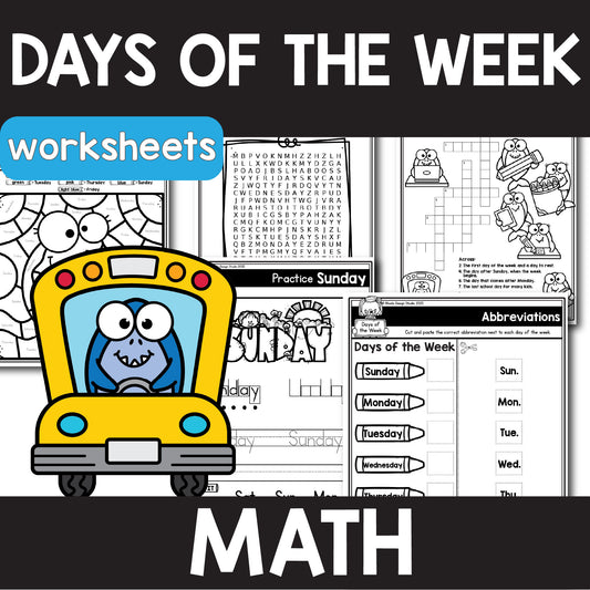 Days of the Week Worksheets