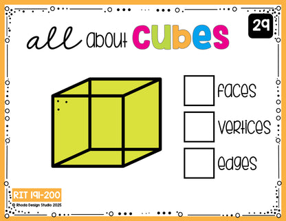 Math Spiral Review | Center Activities | RIT 191-200 | Digital