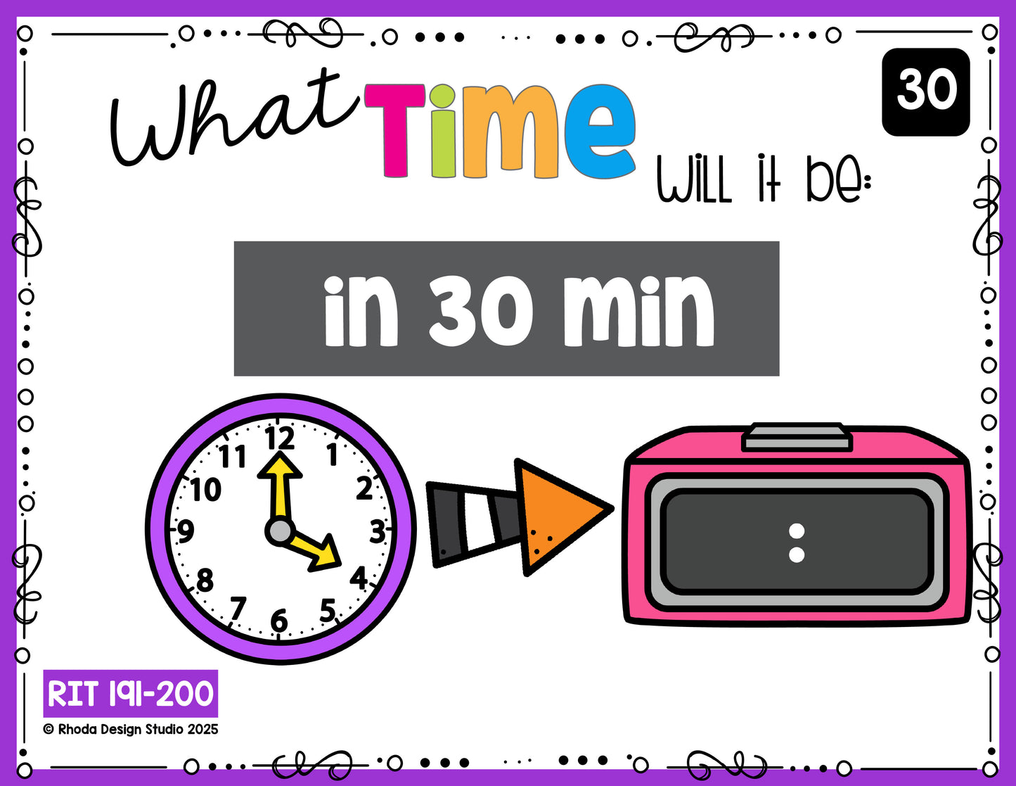 Math Spiral Review | Center Activities | RIT 191-200 | Digital