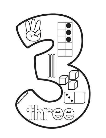 Number Posters Posters 1-20