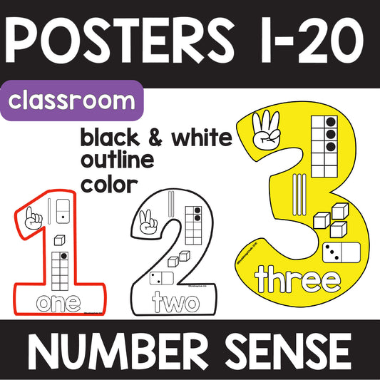 Number Posters Posters 1-20