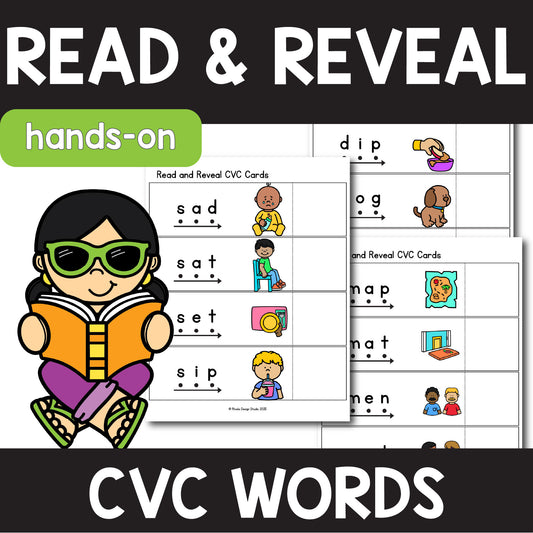 CVC Words Read and Reveal