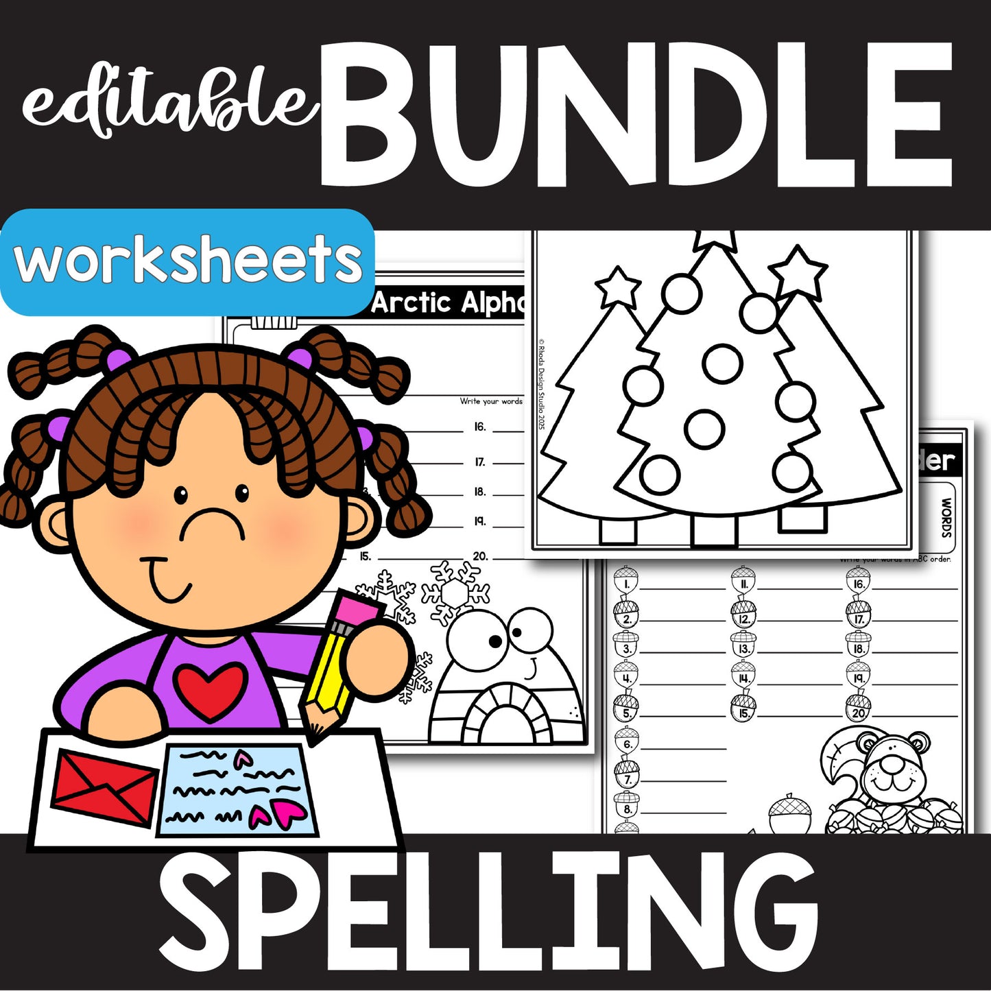 BUNDLE: Editable Spelling Lists