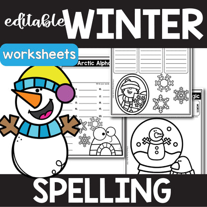 BUNDLE: Editable Spelling Lists