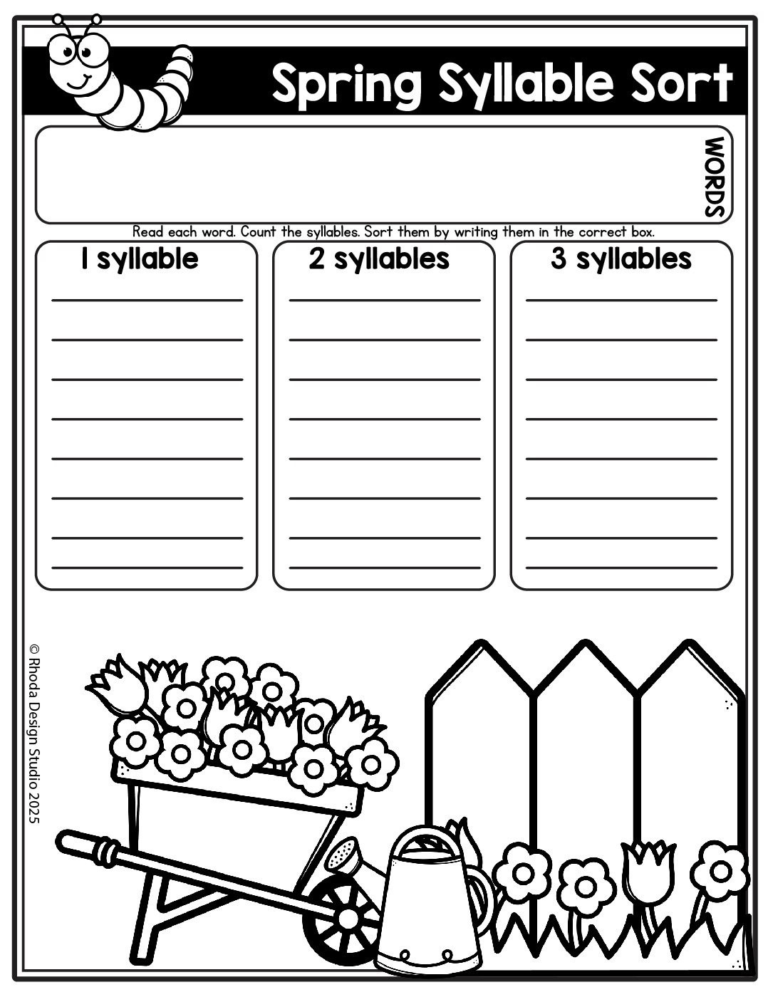 Spring Editable Spelling Lists - Image 4